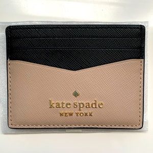 Kate Spade Staci Saffiano Leather Slim Card Case